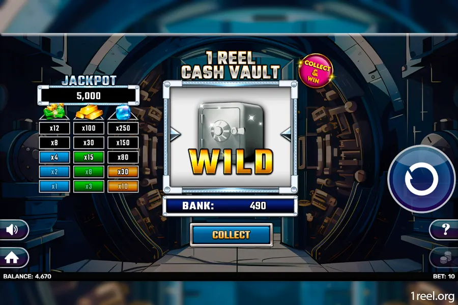 1Reel Cash Vault gameplay screenshot