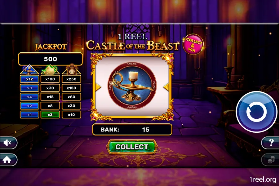 1Reel Castle of the Beast mobile view