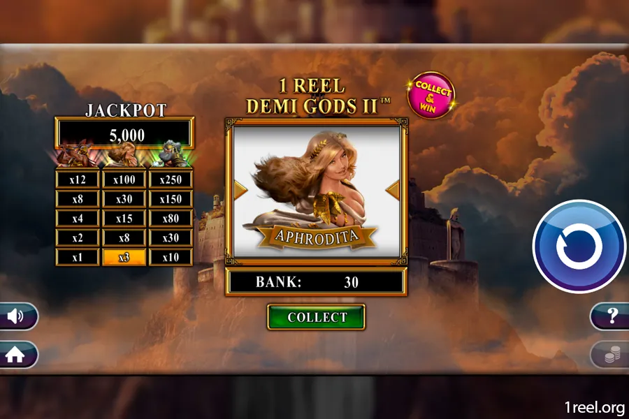 1Reel Demi Gods 2 mobile view