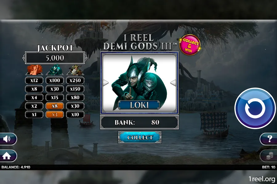 1Reel Demi Gods 3 mobile view