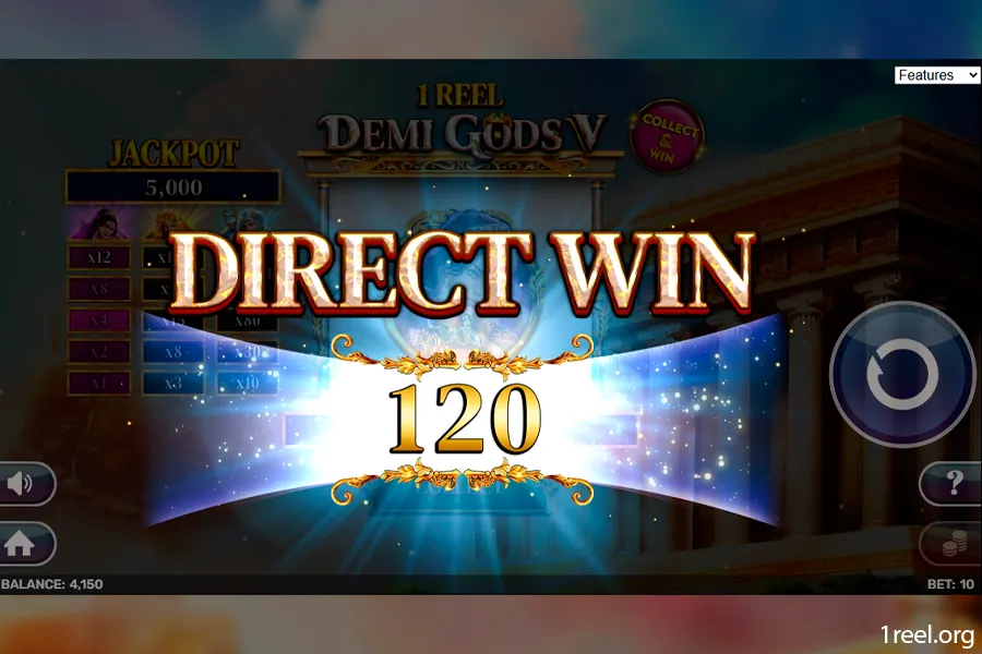 1Reel Demi Gods 5 gameplay screenshot