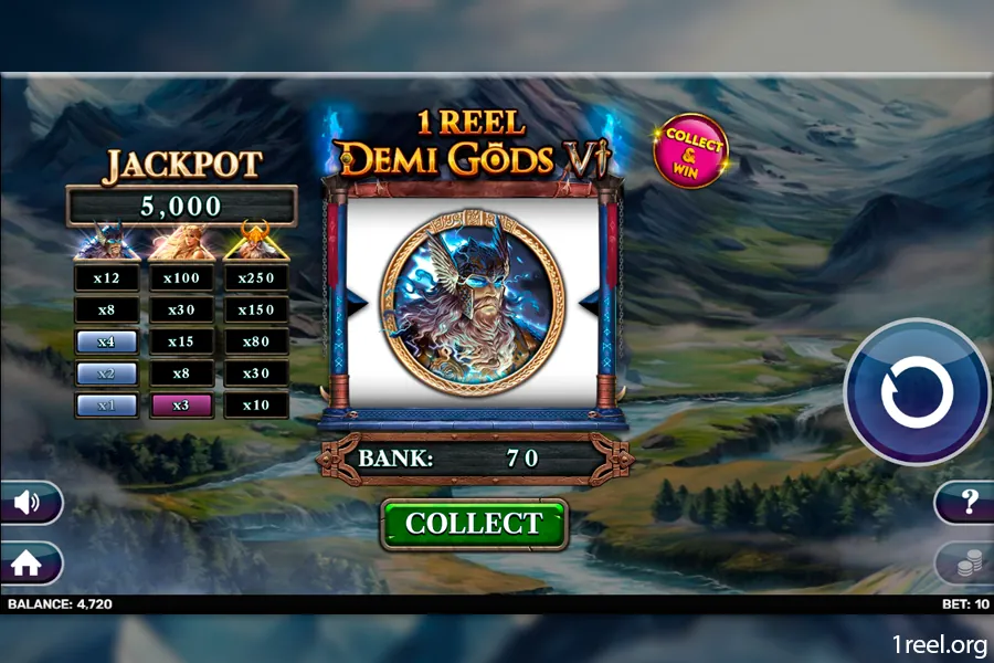 1Reel Demi Gods 6 mobile view