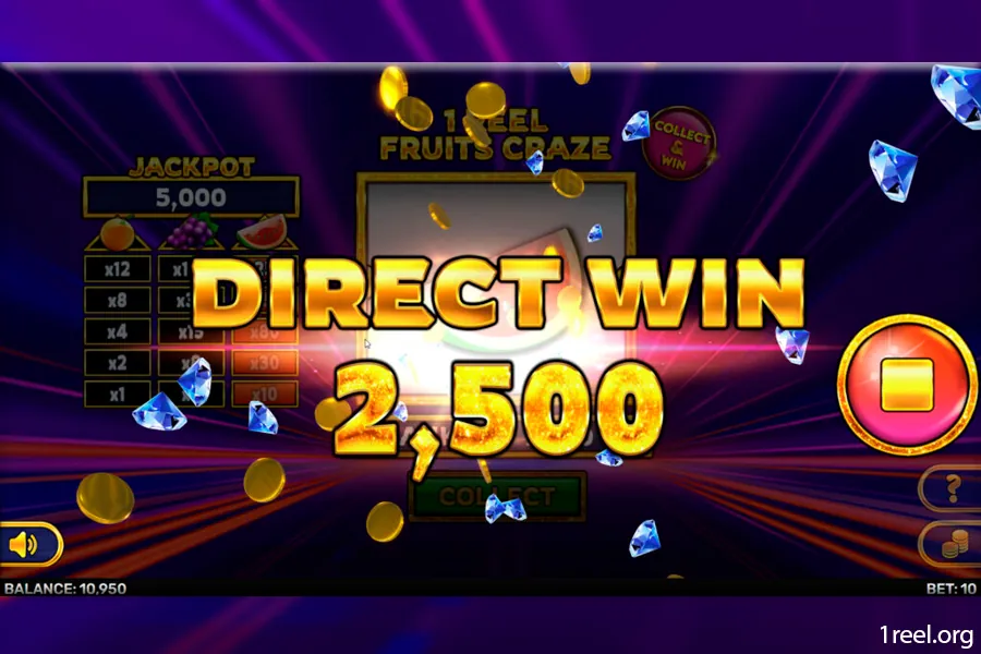 1Reel Fruits Craze gameplay screenshot