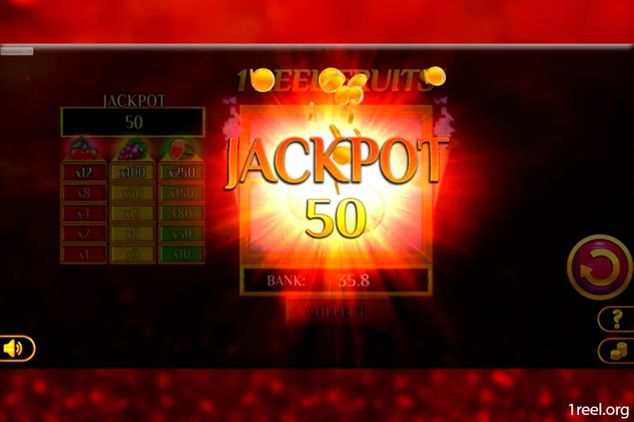 1Reel Fruits gameplay screenshot