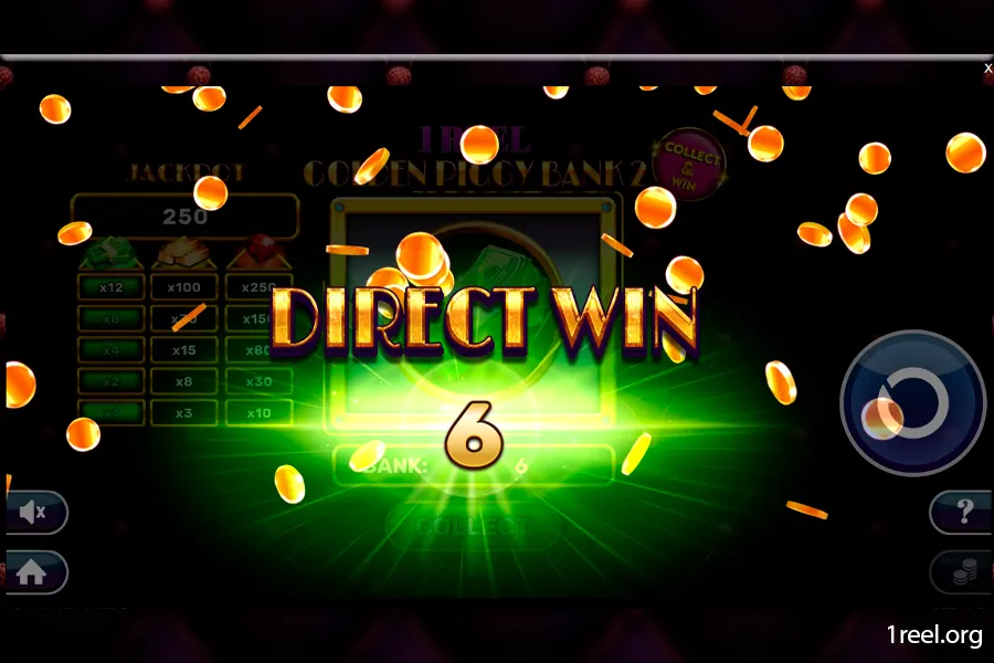 1Reel Golden Piggy Bank 2 gameplay screenshot