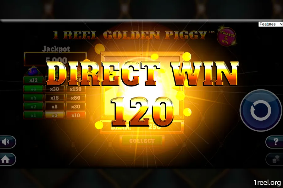 1Reel Golden Piggy gameplay screenshot