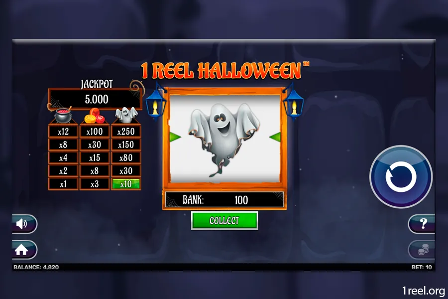 1Reel Halloween mobile view