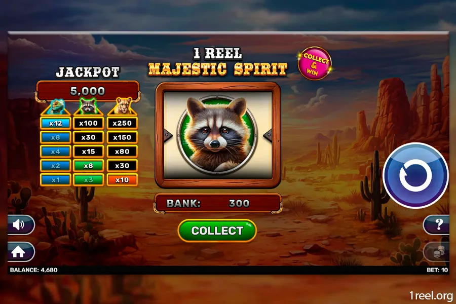 1Reel Majestic Spirit mobile view