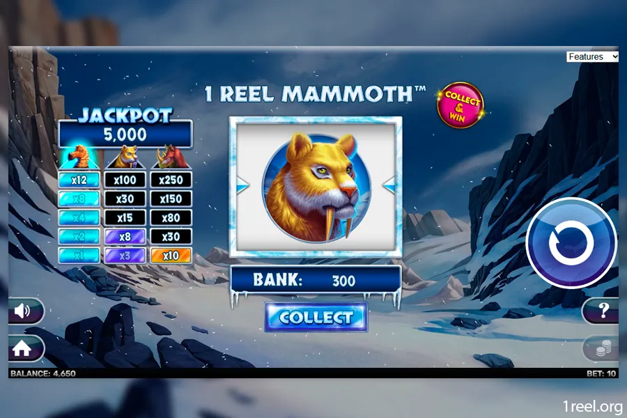 1Reel Mammoth mobile view