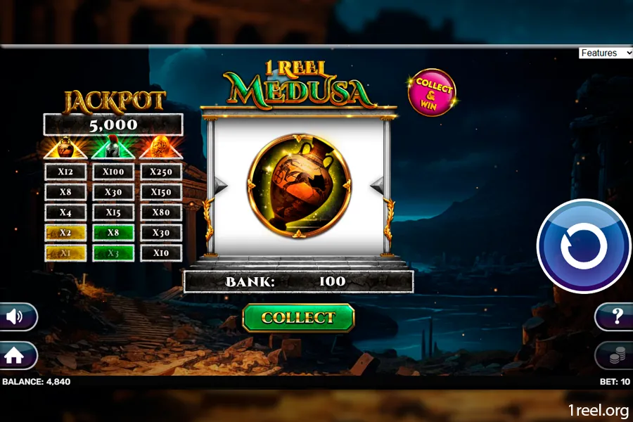 1Reel Medusa mobile view