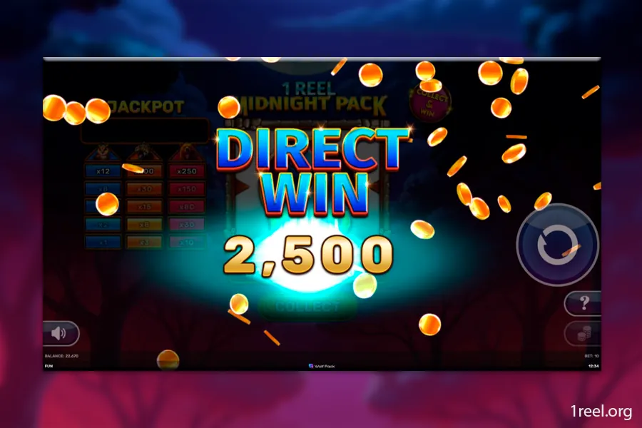 1Reel Midnight Pack gameplay screenshot