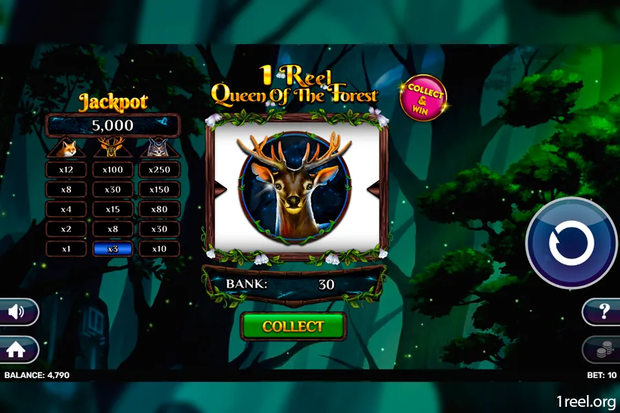 1Reel Queen of the Forest mobile view