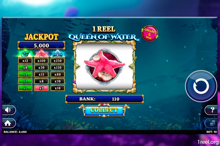 1Reel Queen of Water mobile view
