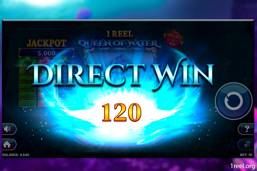 1Reel Queen of Water gameplay screenshot