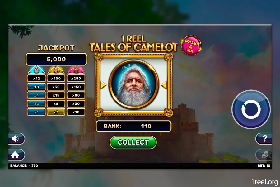 1Reel Tales of Camelot mobile view
