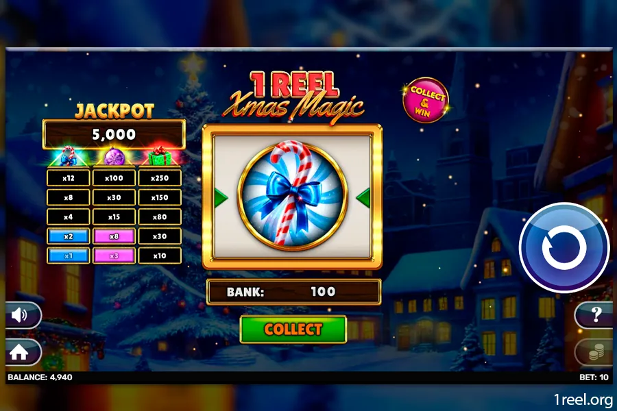 1Reel XMAS Magic mobile view